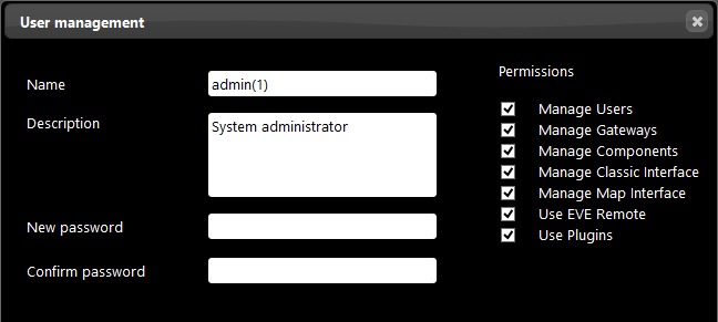 How to set up a duplicated Administrator user from the Home automation configuration software EVE Manager