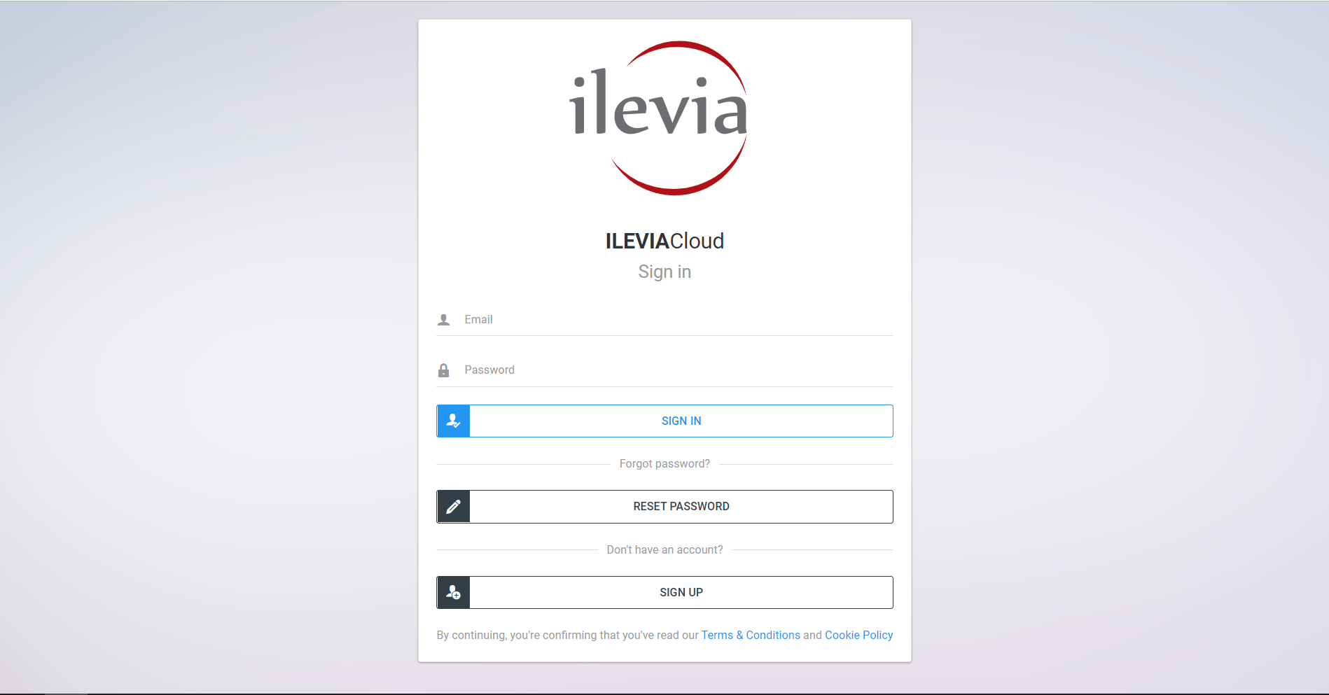 Ilevia cloud login 