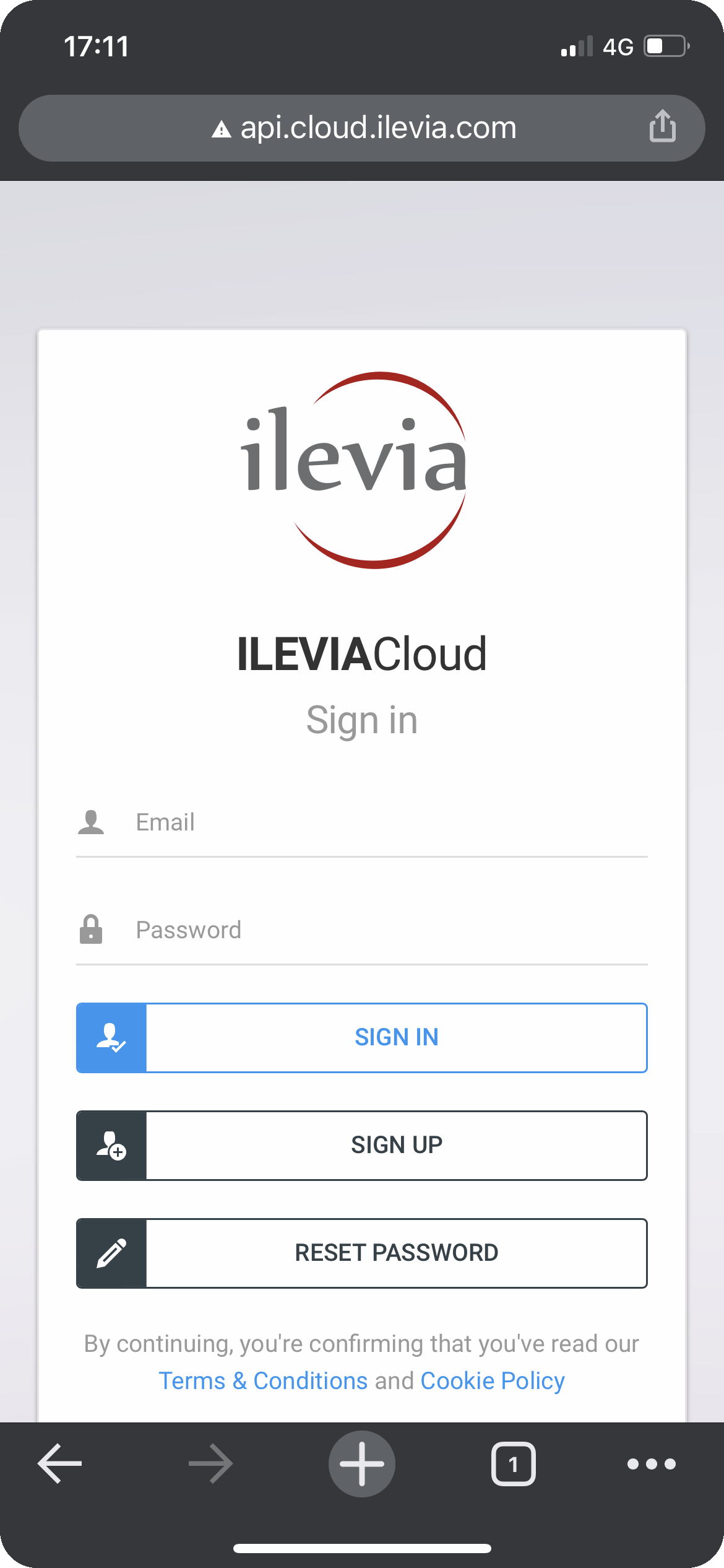 How to sing up in the Ilevia Cloud to register the EVE Server to control the Home automation system