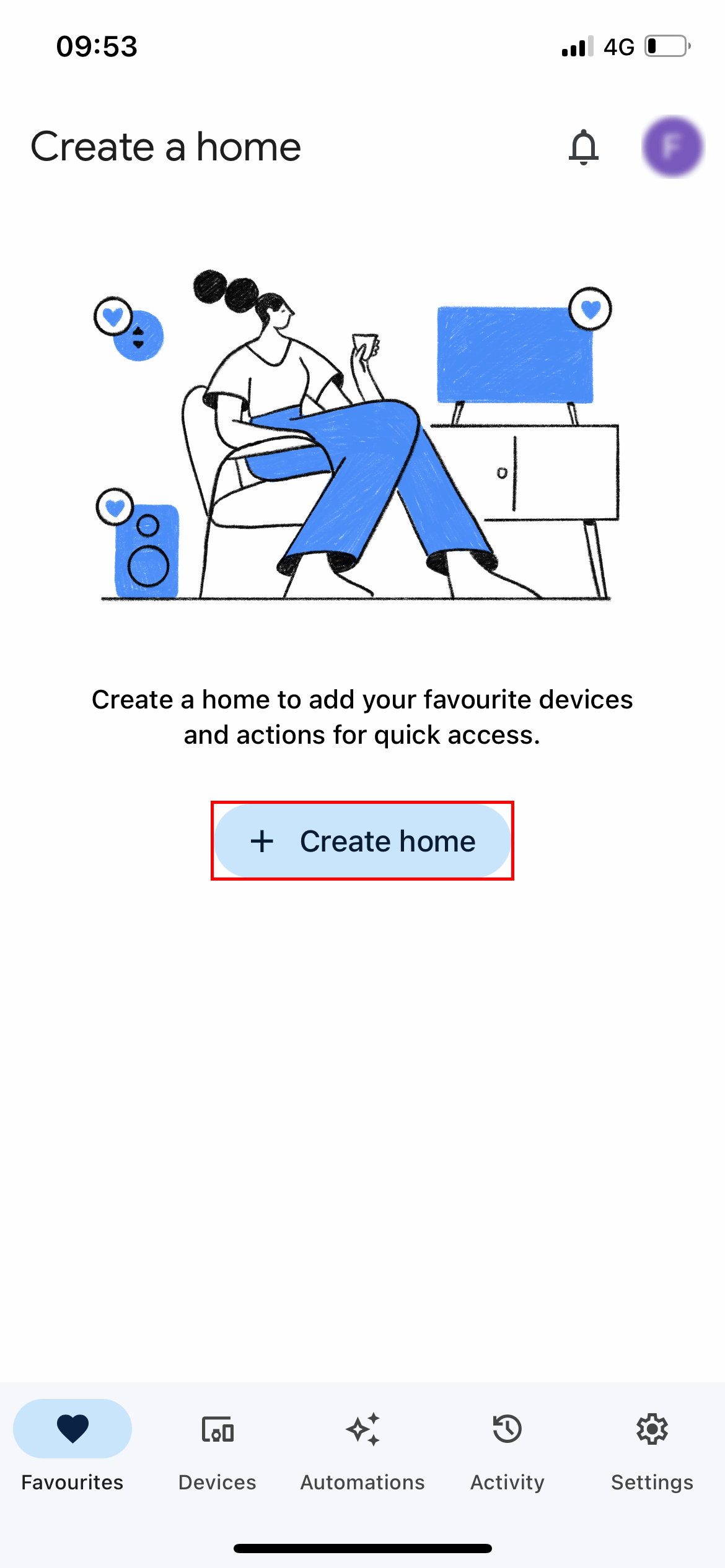 How to create a new home in Google home app in order to integrate the ilevia's server