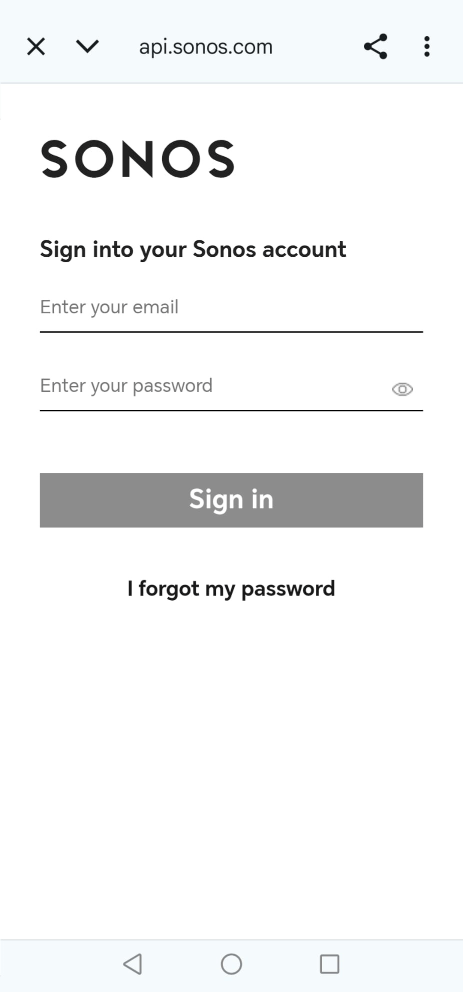 SONOS_Step4-2 First step on how to access the SONOS account | Adding credential.
