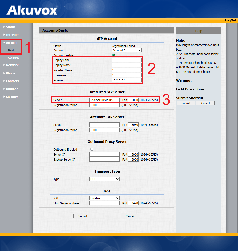 Sip-Akuvox_Intercom-settings-2 Akuvox intercom Sip server configuration.