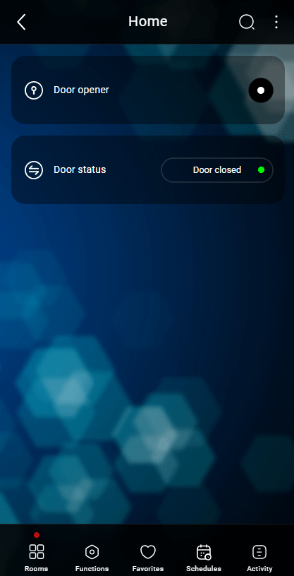 pulse-off Graphic rappresentation of the pulse component within the Ilevia's application EVE Remote Plus | Closed door