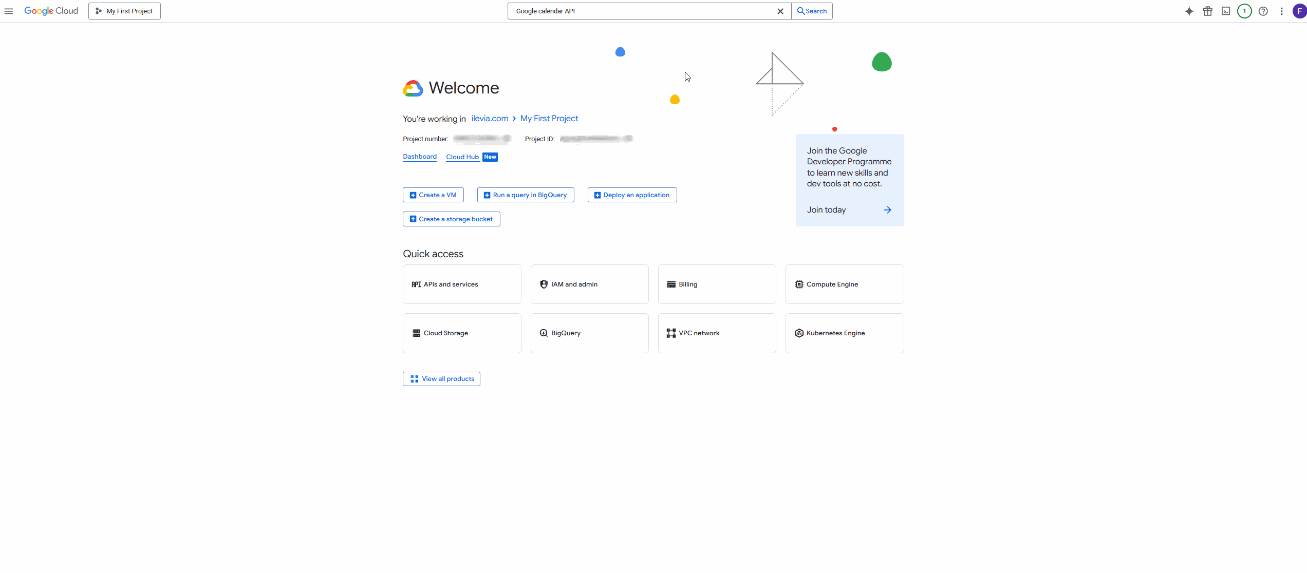 Google-calendar_enabling-api Enabling the google calendar api in google cloud console in order to integrate the calendar with the Ilevia server.
