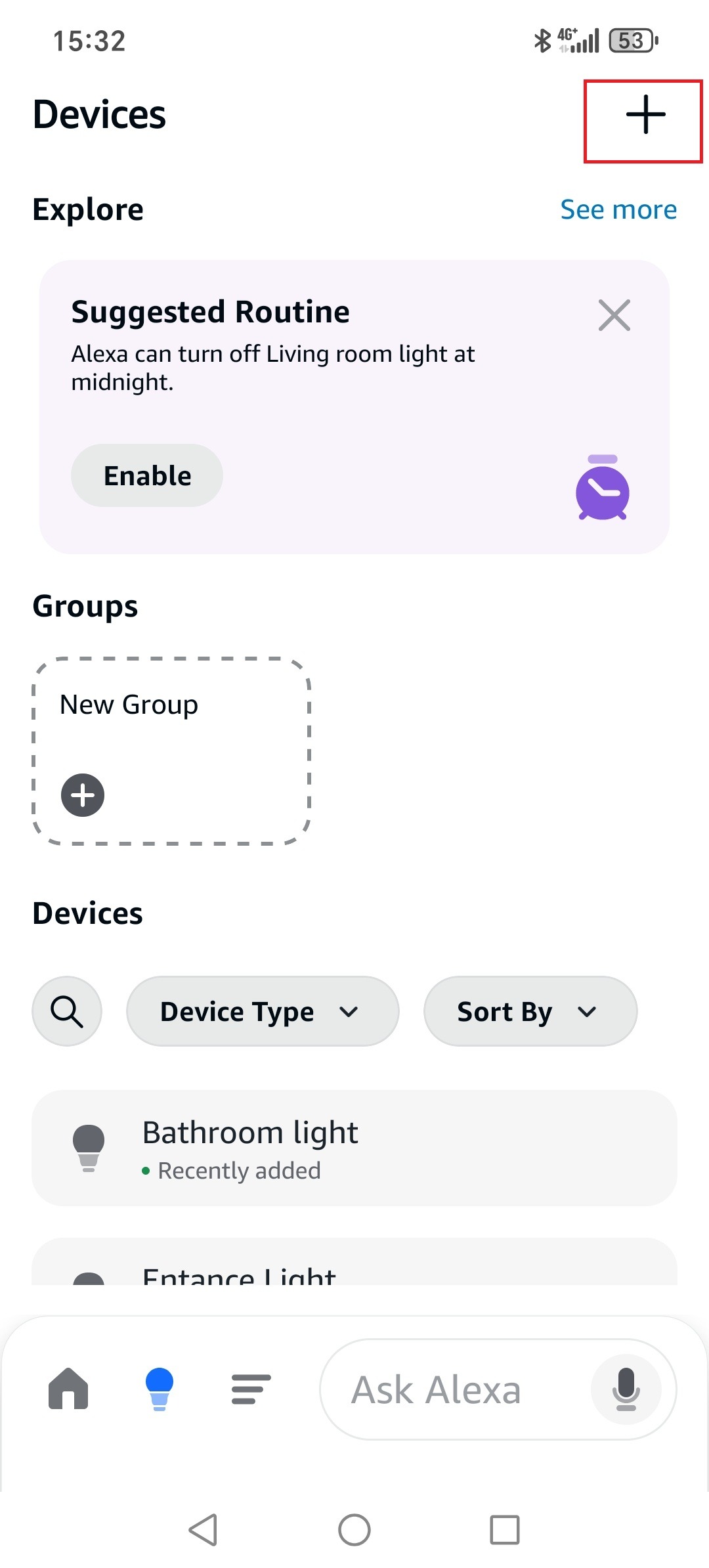 New-alexa-integration_plus-icon Plus icon in order to enter the add more devices wizard