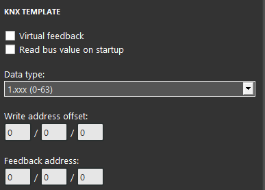 dropdown knx Drop down component properties within the Ilevia configuration software EVE Manager