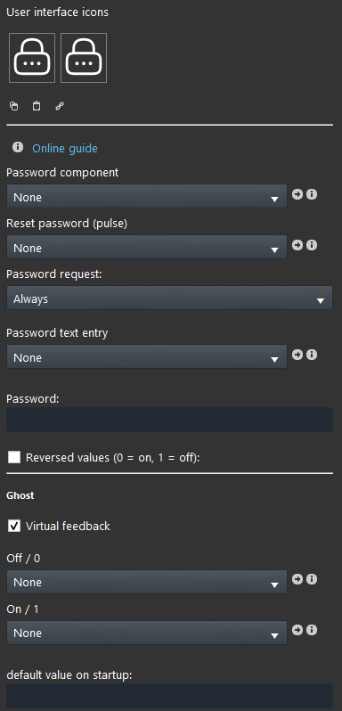 lock How the lock component looks like inside the Home automation configuration software EVE Manager