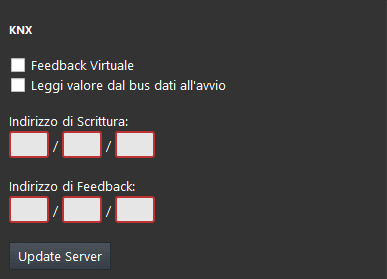 switch knx it Knx gateway checkboxes within the component parameters