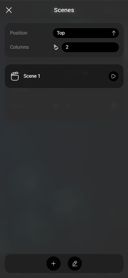 In-app-scenario_step4.1 In app scenario's list within the Ilevia app.