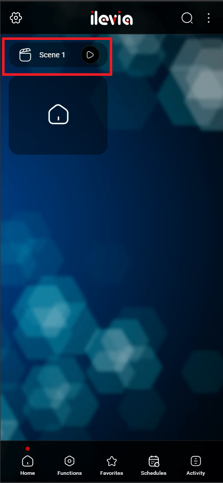In-app-scenario_step5.1 In app scenario interface placement on the Ilevia control app