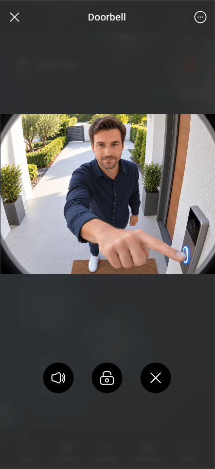 Doorbell_Classic Doorbell component within the Classic user interface.